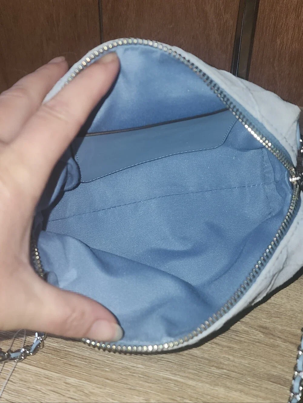 Tory Burch Fleming Soft Denim Crossbody